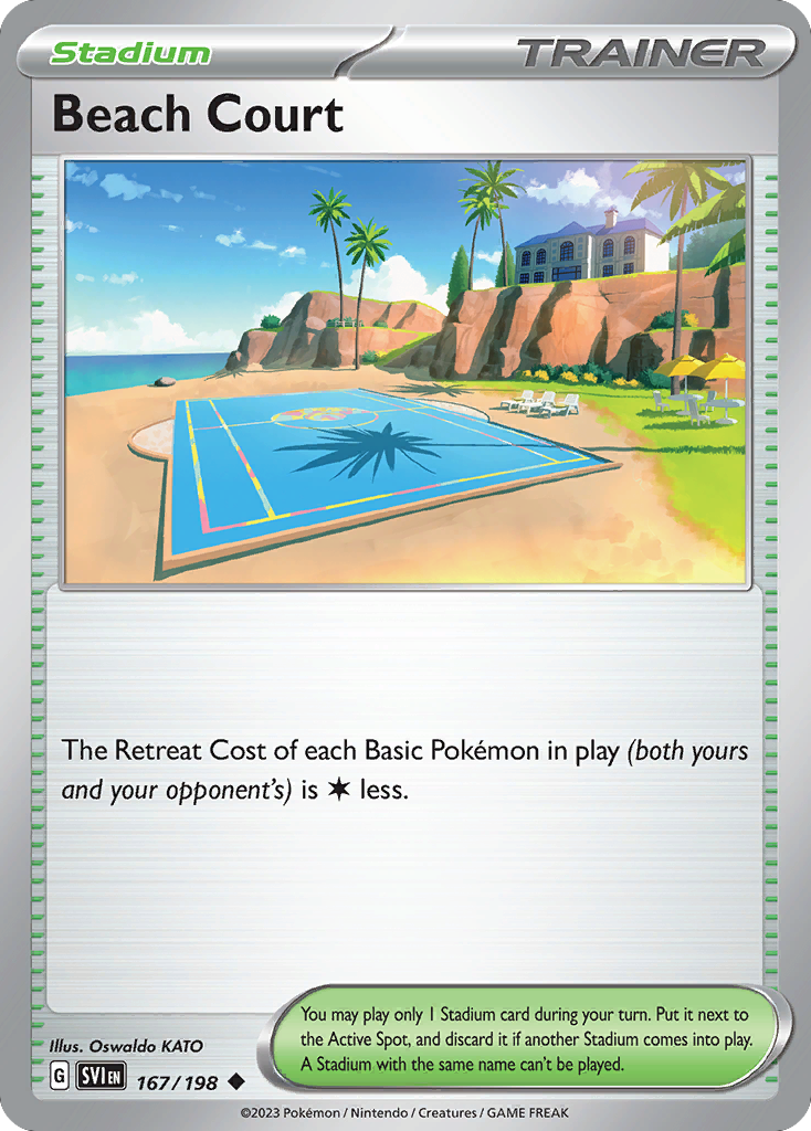 Scarlet & Violet Beach Court #167/198